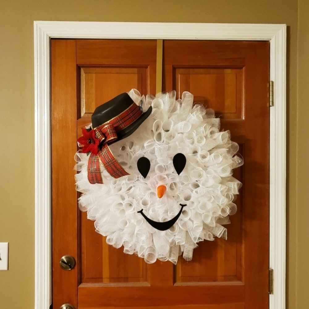 White Snowman wreath.